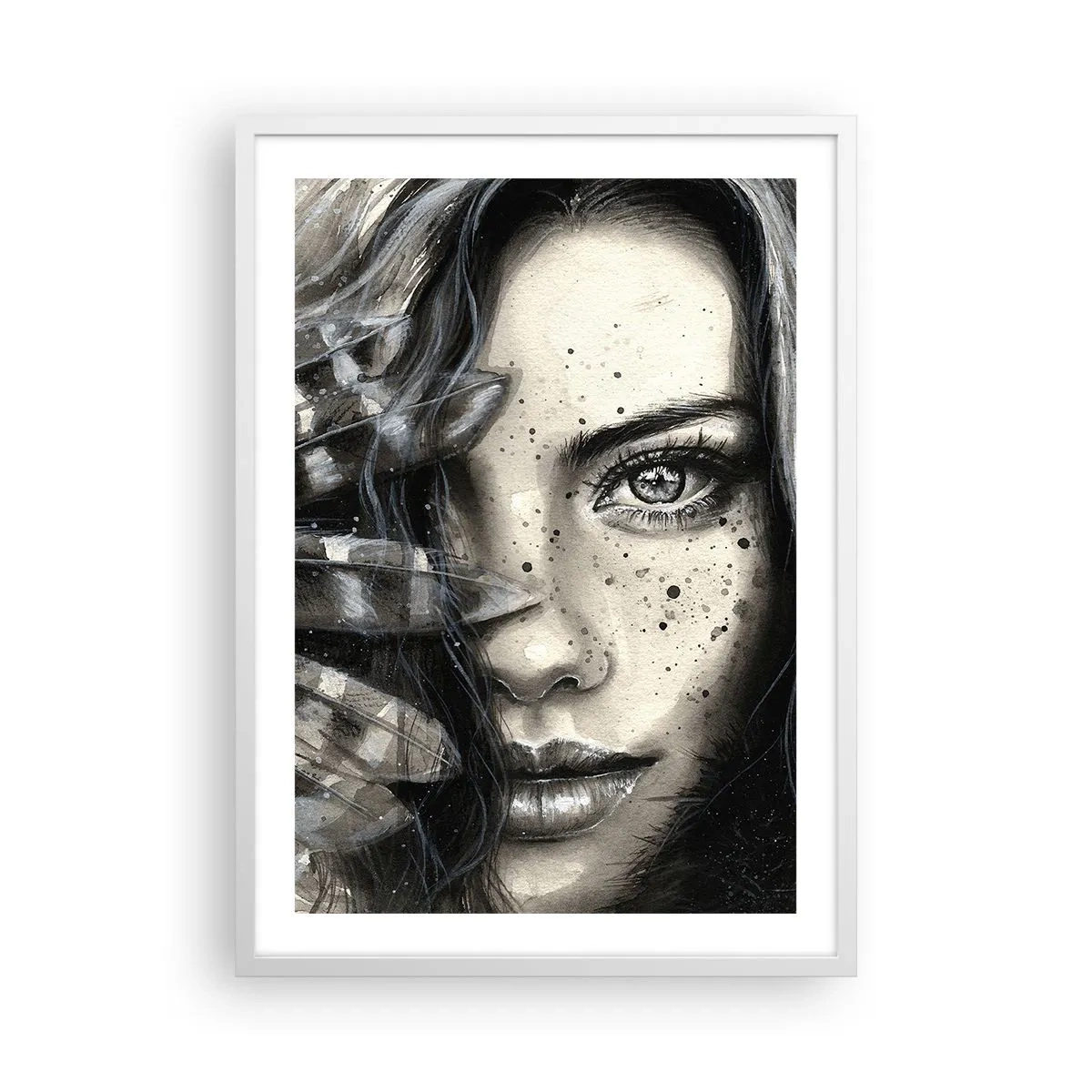 Poster in cornice bianca - Bellezza selvaggia - 50x70 cm