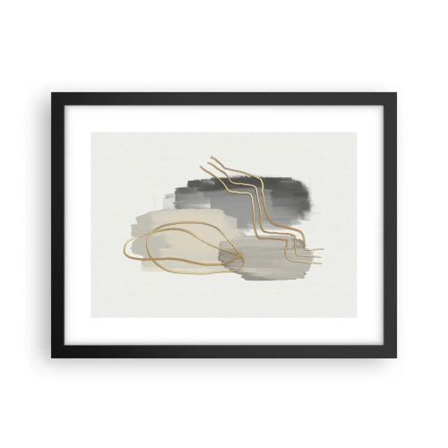 Poster in cornice nera - Durata e movimento - 40x30 cm
