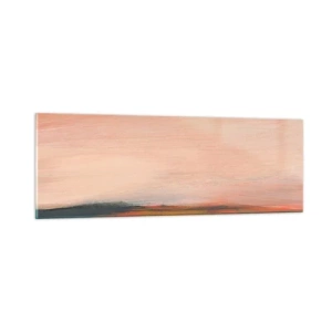 Quadro su vetro - In tonalità di rosa - 90x30 cm