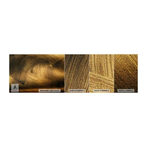 Campione di Fotomurale Premium Sand - Nel labirinto d'oro - Astrazione, Pezzo, Oro - 100x30 cm
