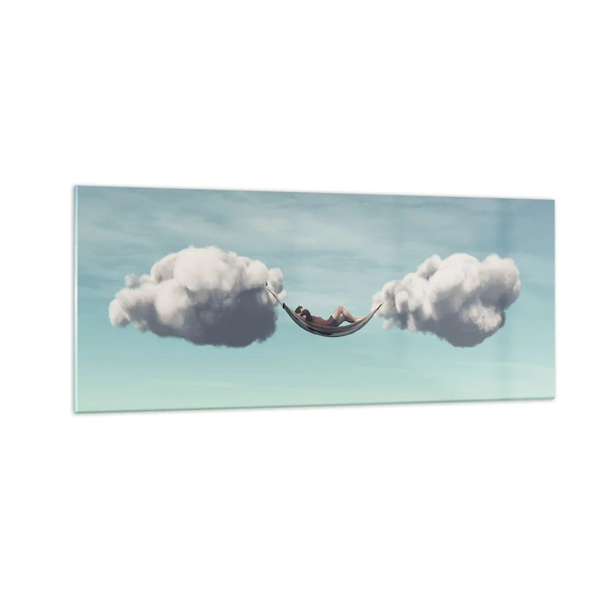 Quadro su vetro - La felicità del momento - 100x40 cm