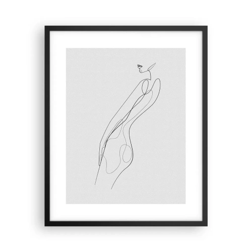 Poster in cornice nera - Appena una promessa - 40x50 cm