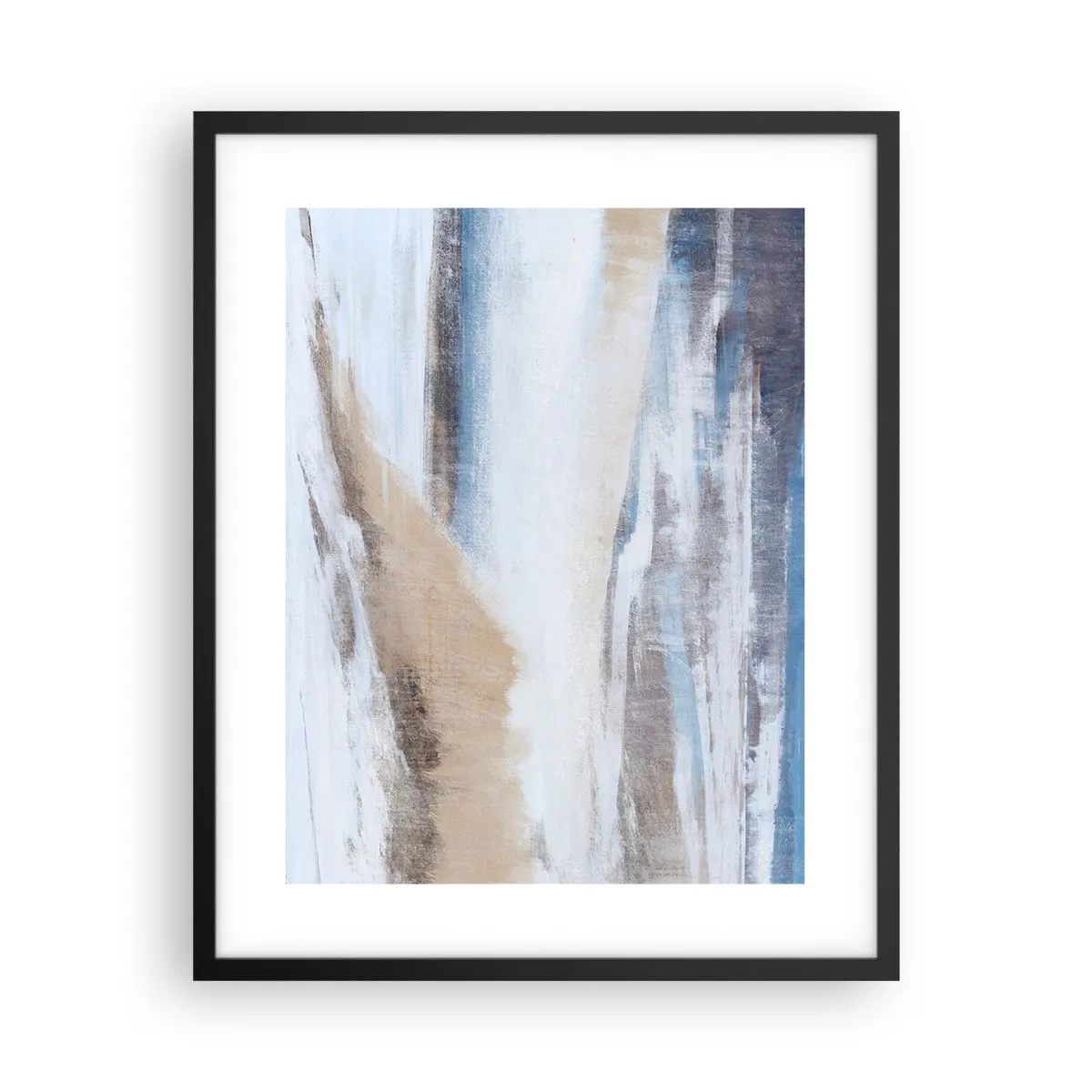 Poster in cornice nera - Composizione invernale - 40x50 cm