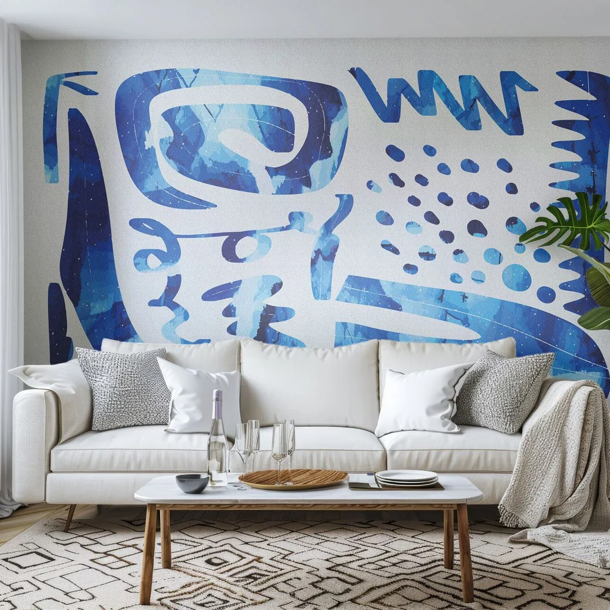 Fotomurali Premium Canvas - Ritorno alle radici - Boho, Astrazione, Minimalista - 450x315 cm