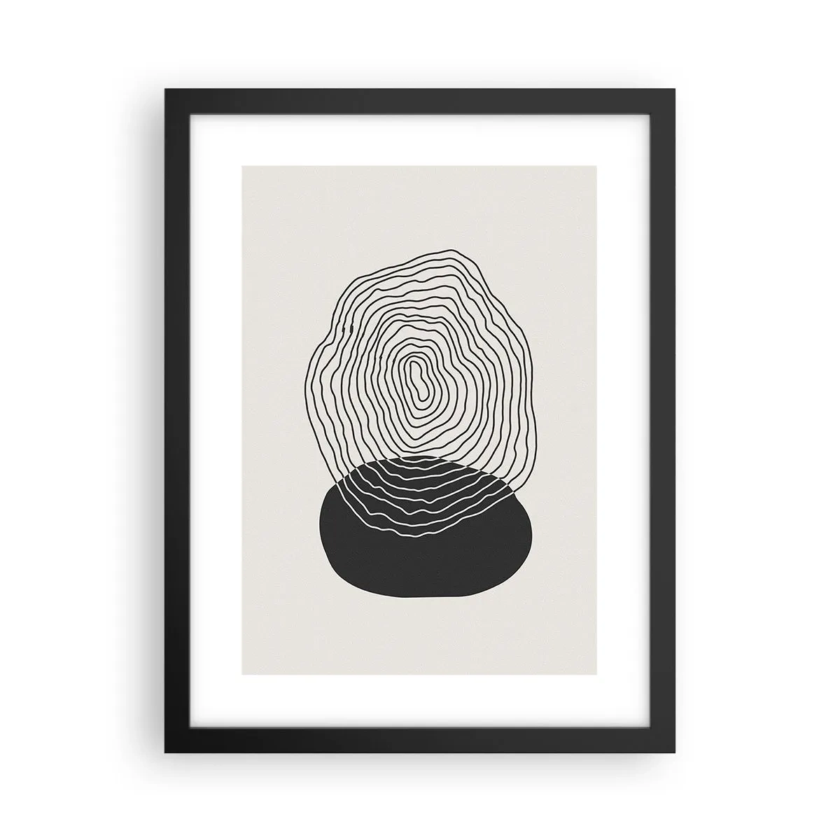 Poster in cornice nera - Durata e vibrazione - 30x40 cm