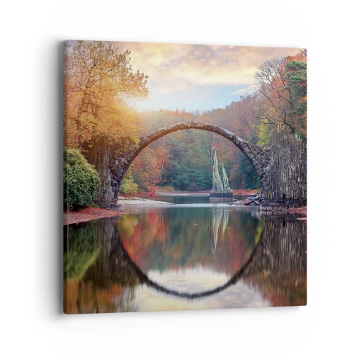 Quadro su tela - Stampe su Tela - Dall'altro lato dello specchio - 40x40 cm