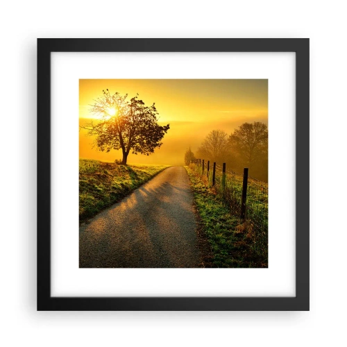 Poster in cornice nera - Pomeriggio di miele - 30x30 cm