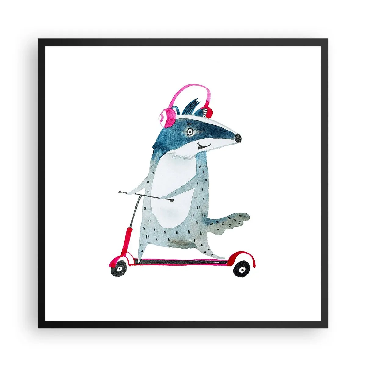 Poster in cornice nera - Tassi di gioia - 60x60 cm