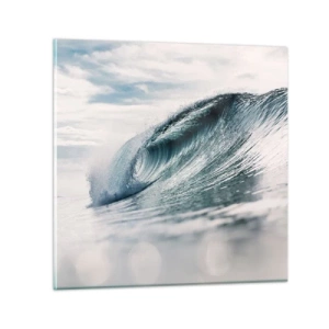 Quadro su vetro - Cima d'acqua - 50x50 cm