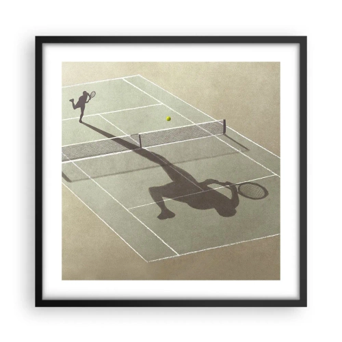 Poster in cornice nera - Sconfiggere se stesso - 50x50 cm