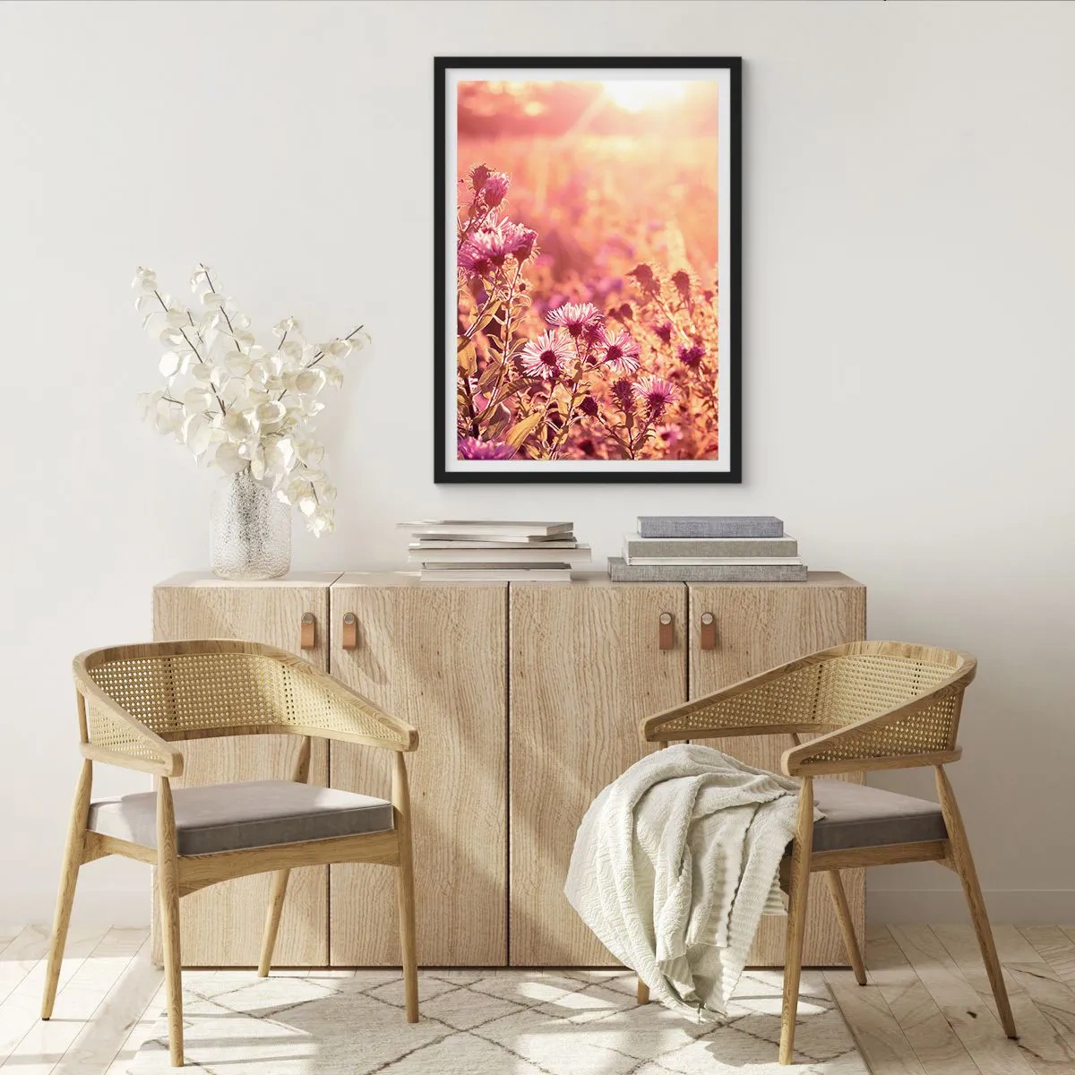 Poster in cornice nera - Prima della fine dell'estate - 70x100 cm