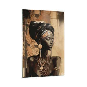 Quadro su vetro - Maestà africana - 80x120 cm