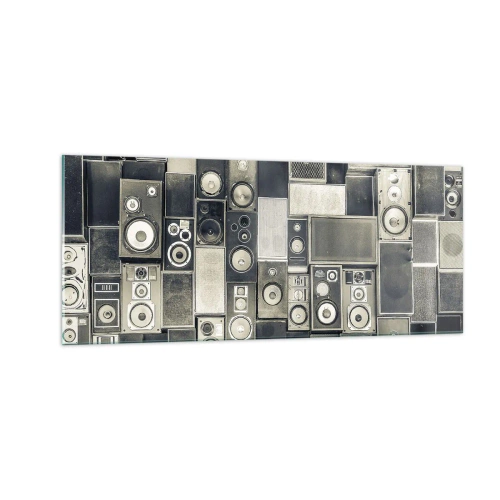 Quadro su vetro - Armonia di suoni - 100x40 cm