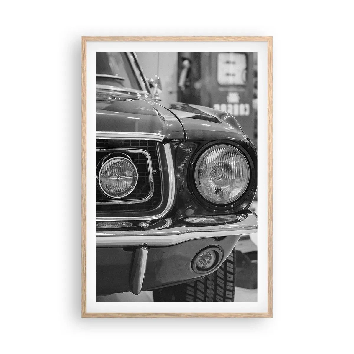 Poster in cornice rovere chiaro - A rotta di collo - 61x91 cm