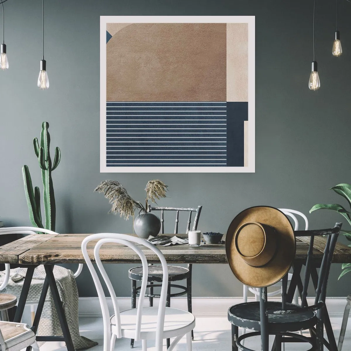 Poster - Composizione di semplicità e rotondità - 60x60 cm