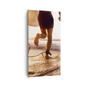 Quadro su tela - Stampe su Tela - L'incontro delle onde - 65x120 cm