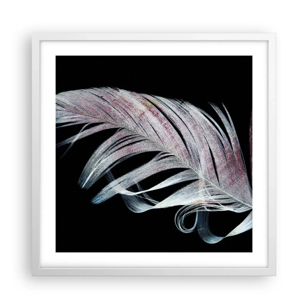 Poster in cornice bianca - Pensa al tocco - 50x50 cm