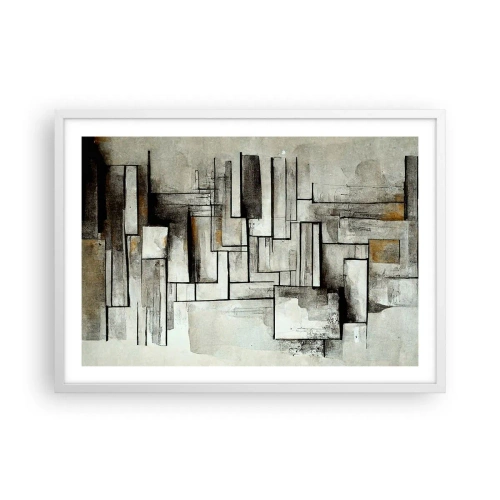 Poster in cornice bianca - La forza della semplicità - 70x50 cm