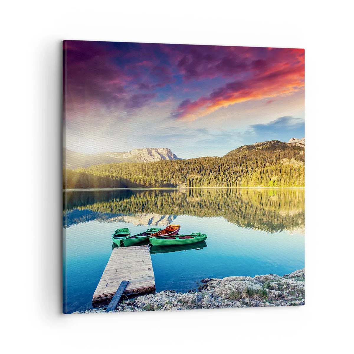 Quadro su tela - Stampe su Tela - Sull'acqua liscia come uno specchio - 50x50 cm