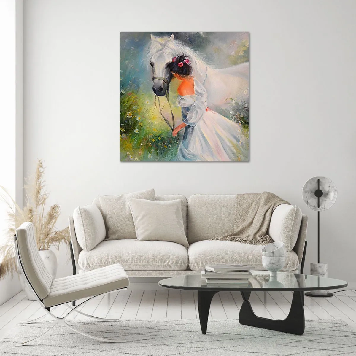 Quadro su vetro - Come in un bel sogno - 40x40 cm