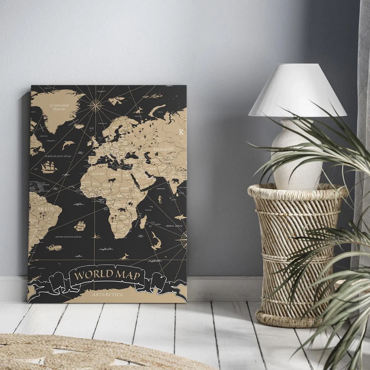 Quadro su tela - Stampe su Tela - I confini del mio mondo - 55x100 cm