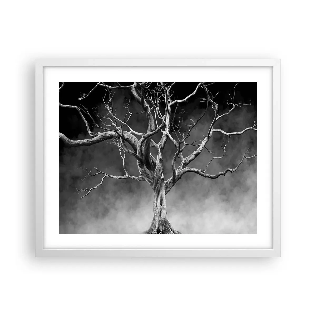 Poster in cornice bianca - Primordiale e sacro - 50x40 cm