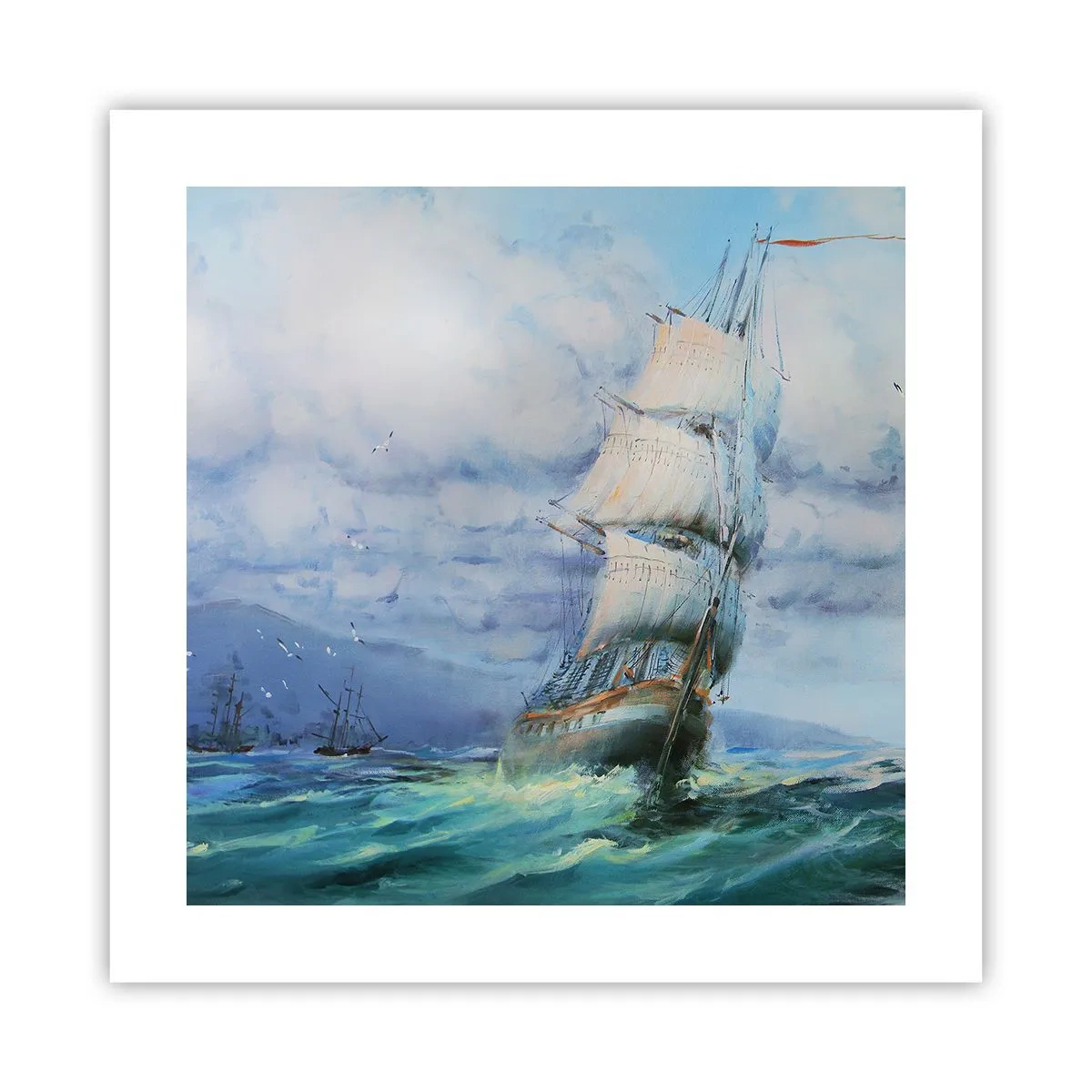 Poster - Con il vento in favore - 40x40 cm