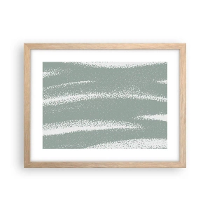 Poster in cornice rovere chiaro - Astrazione in clima invernale - 40x30 cm