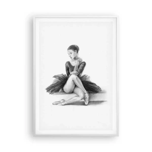 Poster in cornice bianca - Incantata dalla danza - 70x100 cm