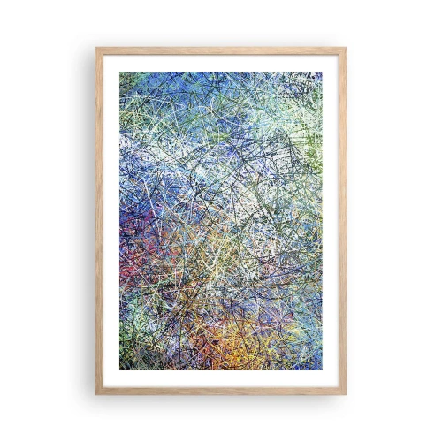 Poster in cornice rovere chiaro - Non è cosi semplice - 50x70 cm