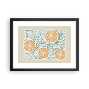 Poster in cornice nera - Etnicamente con una nota di astrazione - 40x30 cm