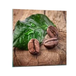 Quadro su vetro - Nero e autentico - 40x40 cm