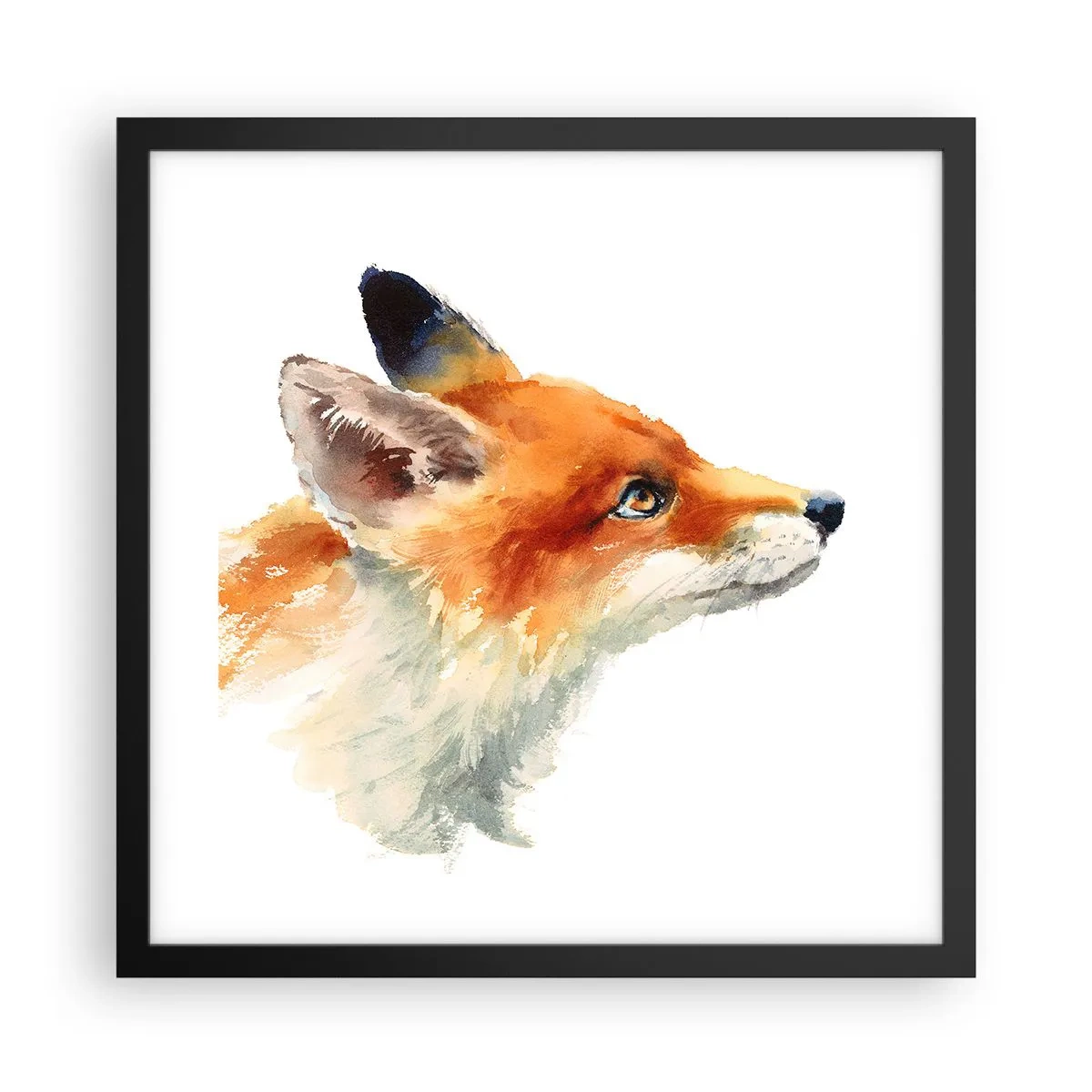 Poster in cornice nera - La prudenza non è mai troppa - 40x40 cm