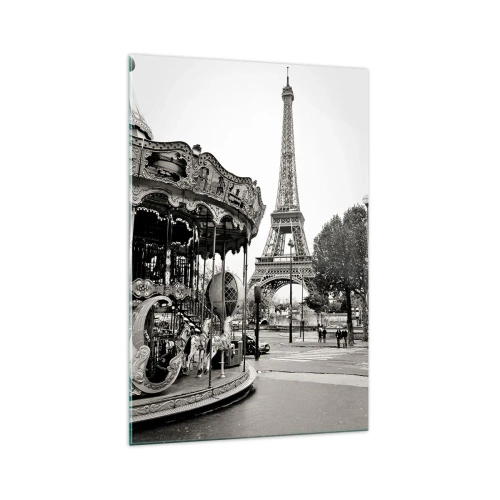 Quadro su vetro - Se divertimento, solo a Parigi - 70x100 cm