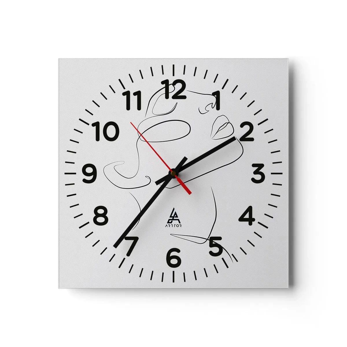 Orologio da parete - Orologio in Vetro - I meandri dei sogni - 40x40 cm