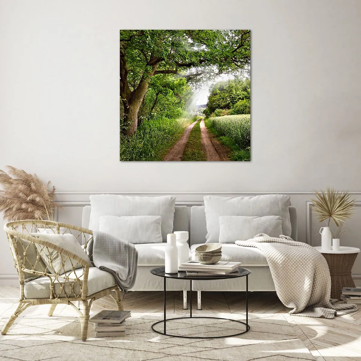 Quadro su vetro - Et in Arcadia ego - 40x40 cm