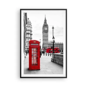 Poster in cornice nera - Indubbiamente Londra - 61x91 cm