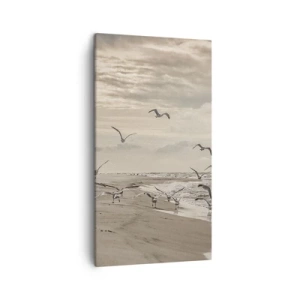 Quadro su tela - Stampe su Tela - Brusio del mare, canto degli uccelli - 45x80 cm