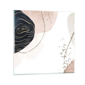 Quadro su vetro - Tutto scorre - 30x30 cm