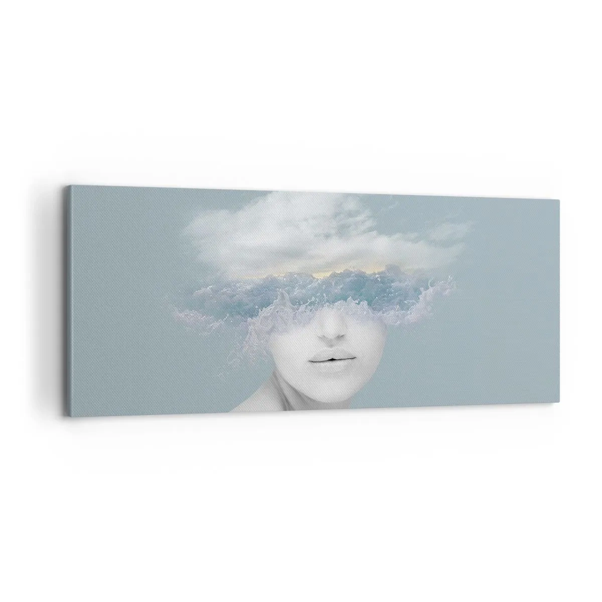 Quadro su tela - Stampe su Tela - Con la testa tra le nuvole - 100x40 cm
