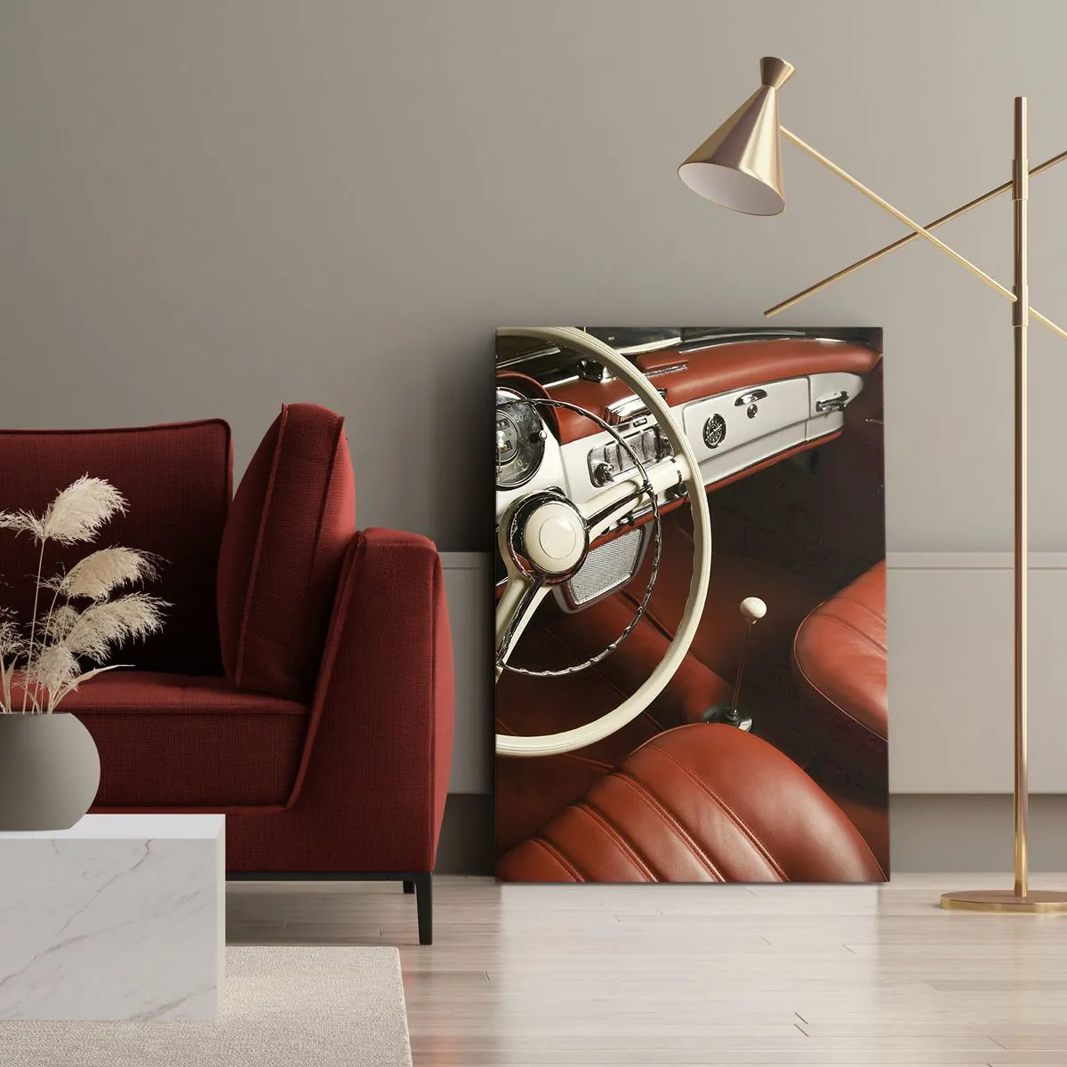 Quadro su tela - Stampe su Tela - Lusso in stile vintage - 45x80 cm