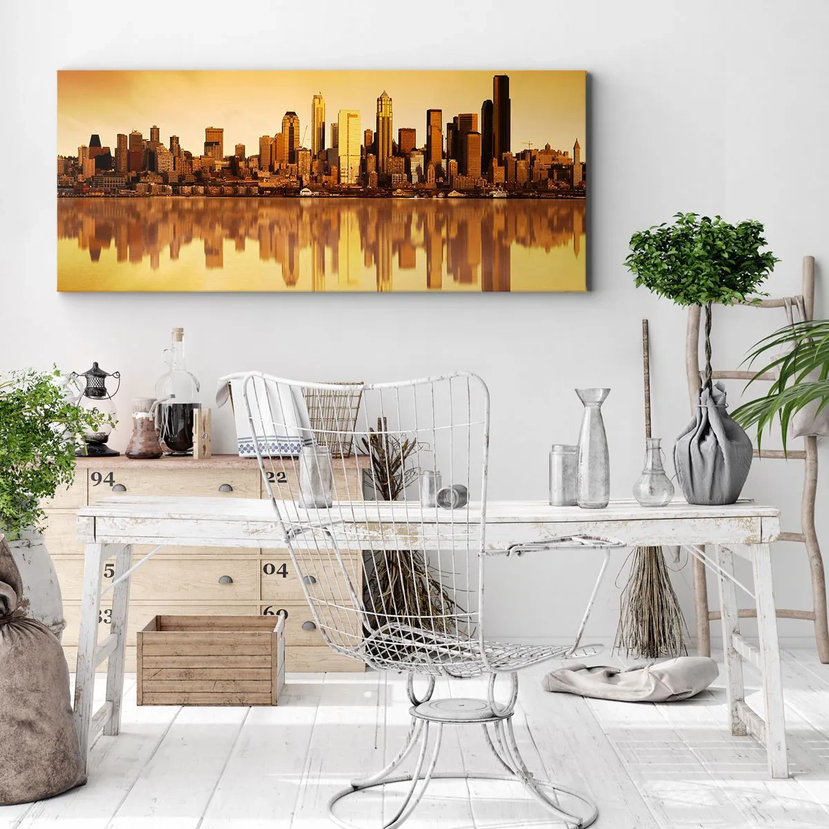 Quadro su tela - Stampe su Tela - Silenzio della metropoli - 100x40 cm