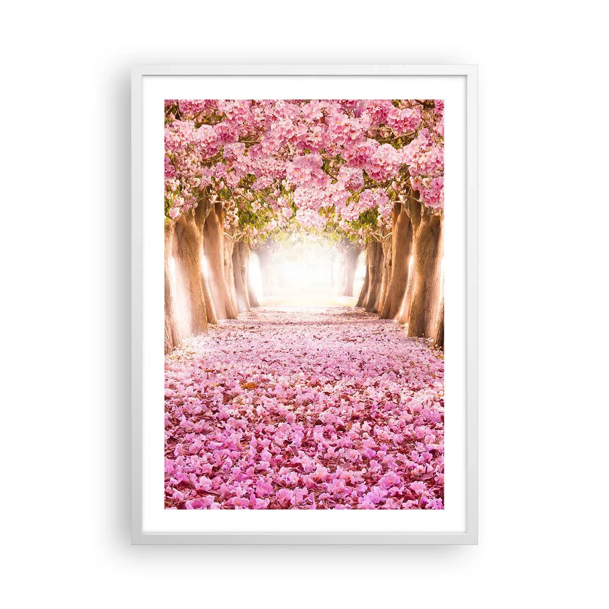 Poster in cornice bianca - La strada verso il paradiso - 50x70 cm