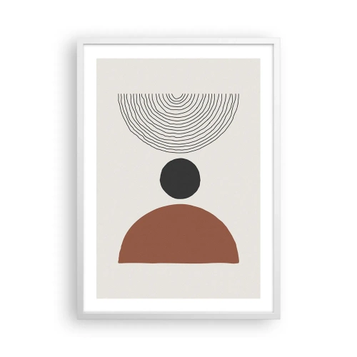 Poster in cornice bianca - Al centro dell'attenzione - 50x70 cm