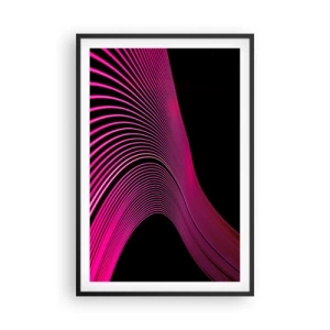Poster in cornice nera - Il viale della luce - 61x91 cm
