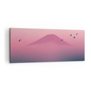 Quadro su tela - Stampe su Tela - Viandanti sopra le nuvole - 100x40 cm