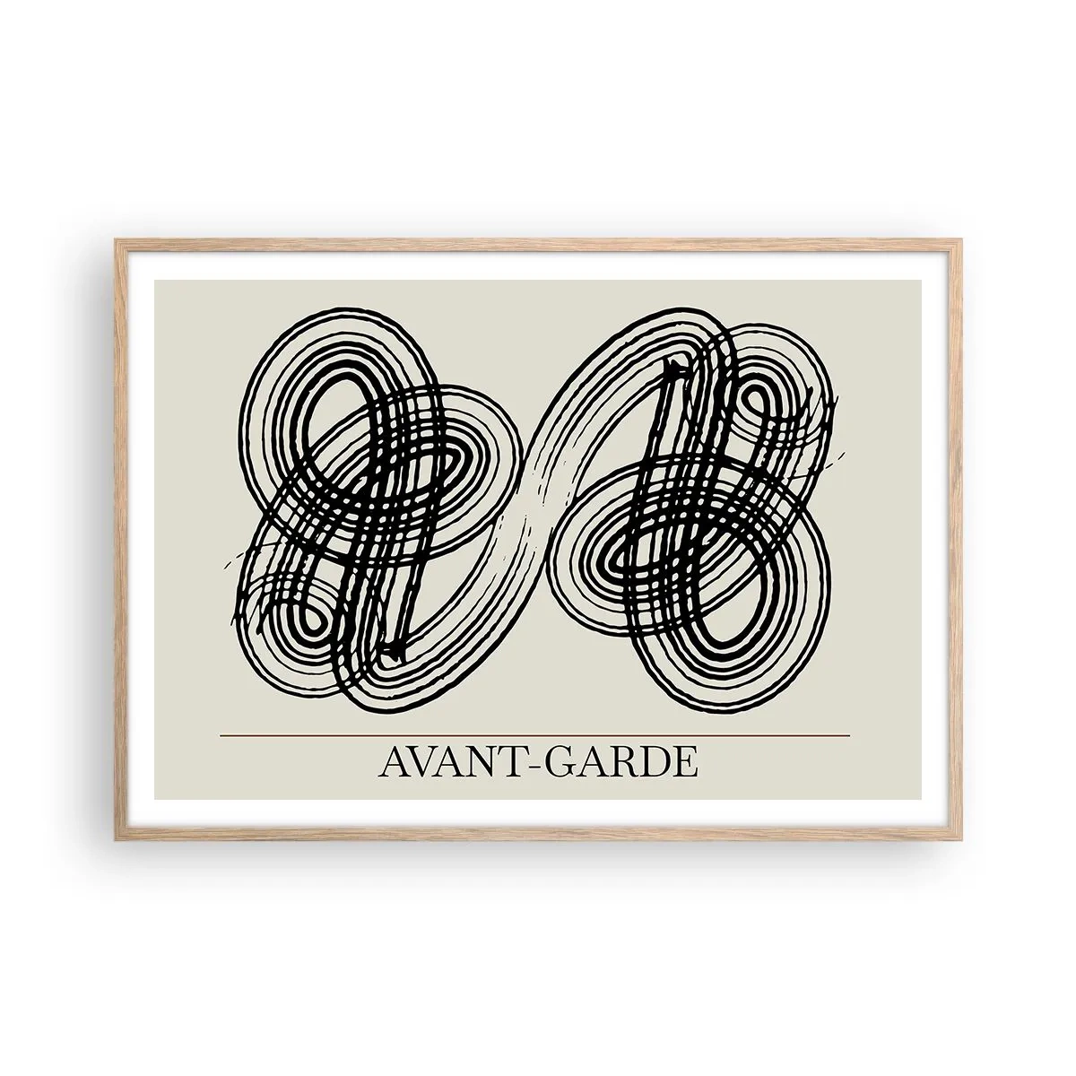 Poster in cornice rovere chiaro - In tutta spontaneità - 100x70 cm