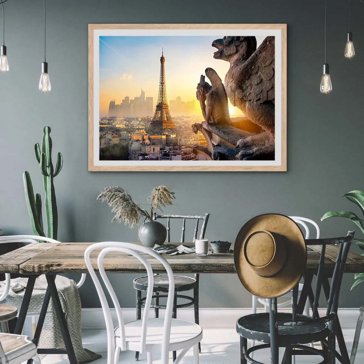 Poster in cornice rovere chiaro - Tante cose sono cambiate... - 100x70 cm