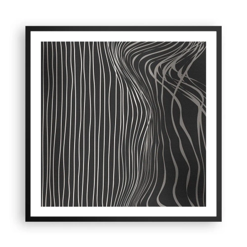 Poster in cornice nera - Ritmo e accento - 60x60 cm