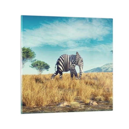 Quadro su vetro - Il grigio non è più di moda - 70x70 cm